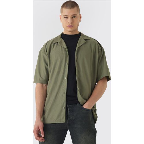 Chemise oversize côtelée - S - Boohooman - Modalova