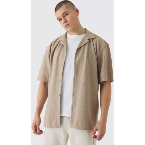 Chemise oversize côtelée - S - Boohooman - Modalova