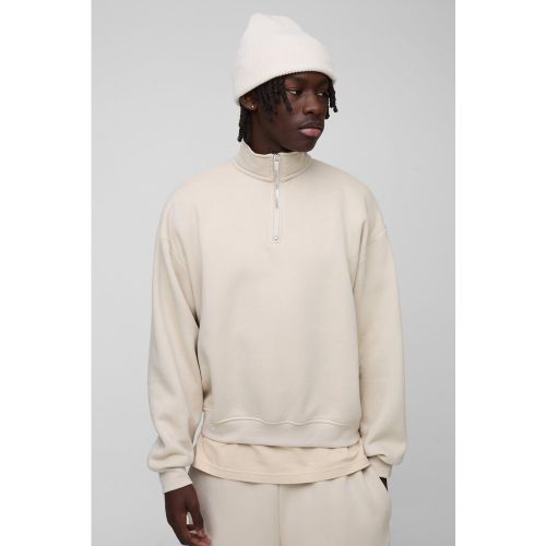 Sweat oversize basique à col cheminée homme - L - Boohooman - Modalova