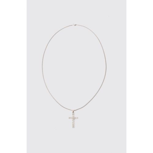 Collier à pendentif croix - ONE SIZE - Boohooman - Modalova