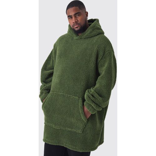 Grande taille - Sweat à capuche oversize en polaire - XXXL - Boohooman - Modalova