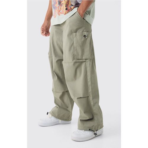 Pantalon cargo baggy en twill - 34 - Boohooman - Modalova