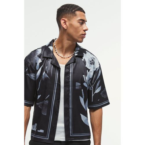 Chemise oversize imprimée à manches courtes - S - Boohooman - Modalova