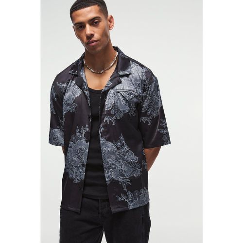 Chemise oversize satinée - L - Boohooman - Modalova