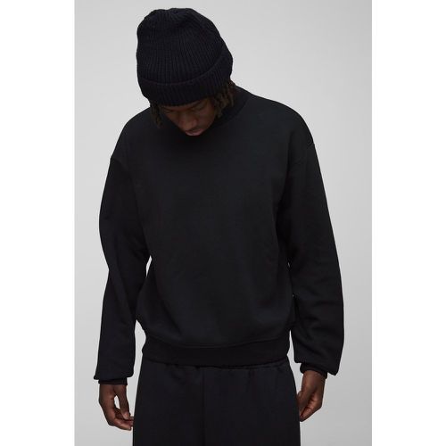 Sweat oversize imprimé à col montant homme - S - Boohooman - Modalova