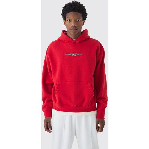 Sweat à capuche oversize imprimé homme - S - Boohooman - Modalova