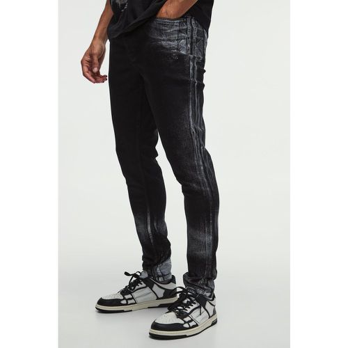 Jean skinny stretch argenté - 28R - Boohooman - Modalova