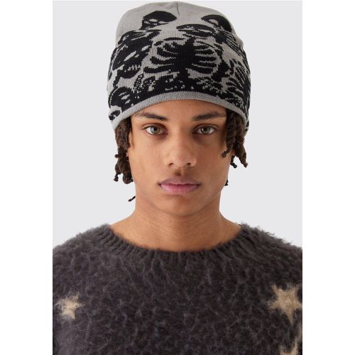 Bonnet à imprimé squelette - ONE SIZE - Boohooman - Modalova