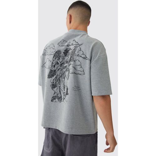 T-shirt oversize épais à manches 3/4 - XL - Boohooman - Modalova