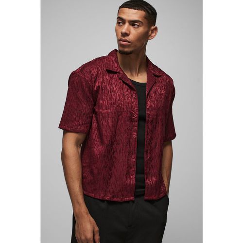 Chemise oversize à motif jacquard et imprimé abstrait - S - Boohooman - Modalova