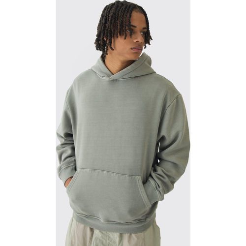 Sweat à capuche oversize zippé délavé - S - Boohooman - Modalova