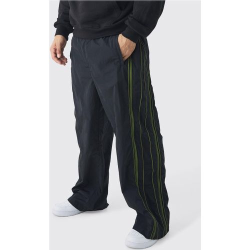 Pantalon à taille élastiquée et taille contrastante - 28R - Boohooman - Modalova