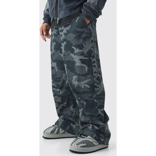 Pantalon taille élastiqué à imprimé camouflage - 28 - Boohooman - Modalova