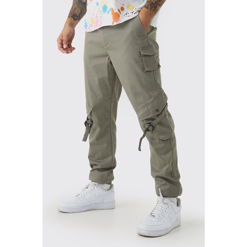 Pantalon cargo slim élastiqué - S - Boohooman - Modalova