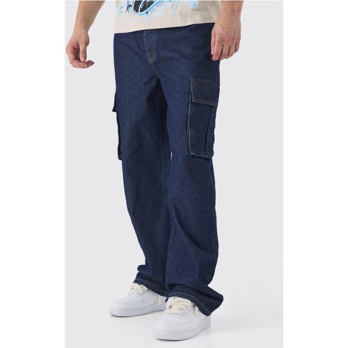 Tall - Jean cargo large homme - 30 - Boohooman - Modalova