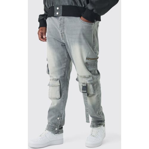 Grande taille - Jean cargo à poches multiples homme - 38 - Boohooman - Modalova