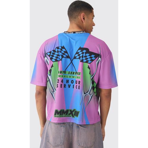 T-shirt oversize à imprimé graffiti - S - Boohooman - Modalova