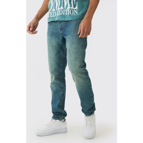 Jean slim délavé - 30R - Boohooman - Modalova