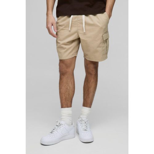 Short cargo slim à taille élastiquée - S - Boohooman - Modalova