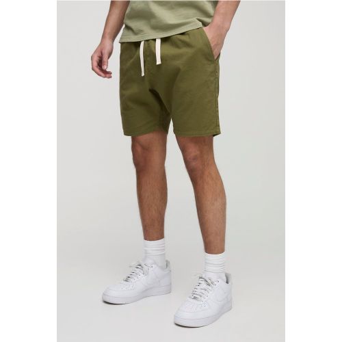 Short slim à taille élastiquée - S - Boohooman - Modalova