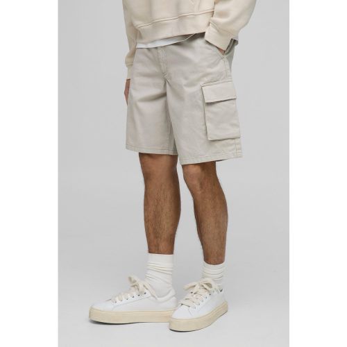 Short cargo baggy taille fixe - 28 - Boohooman - Modalova
