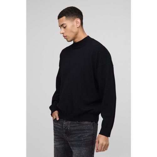 Pull large à col montant - S - Boohooman - Modalova