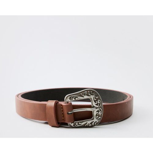 Ceinture Synthétique À Boucle Western - S - boohoo - Modalova