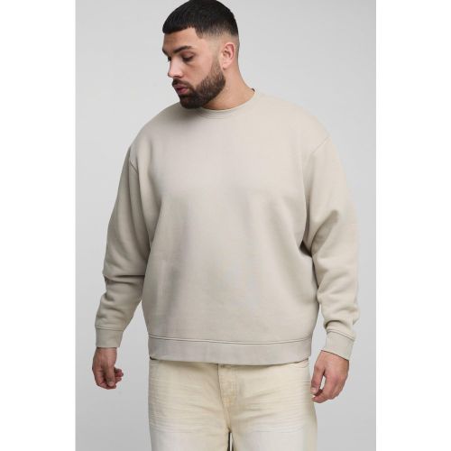 Grande taille - Sweat oversize basique à col ras du cou - XXXL - Boohooman - Modalova