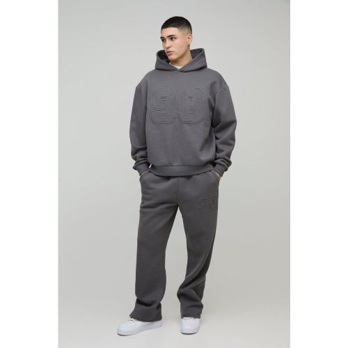 Sweat à capuche oversize universitaire - S - Boohooman - Modalova