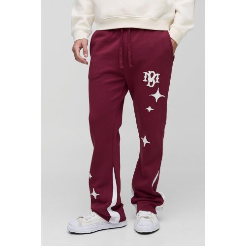 Jogging slim à écusson BM - S - Boohooman - Modalova