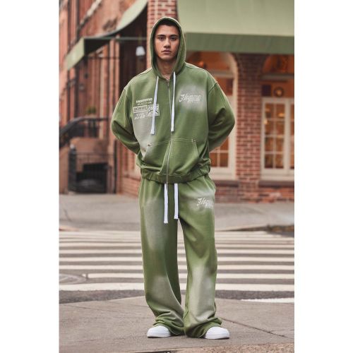 Jogging large délavé - S - Boohooman - Modalova