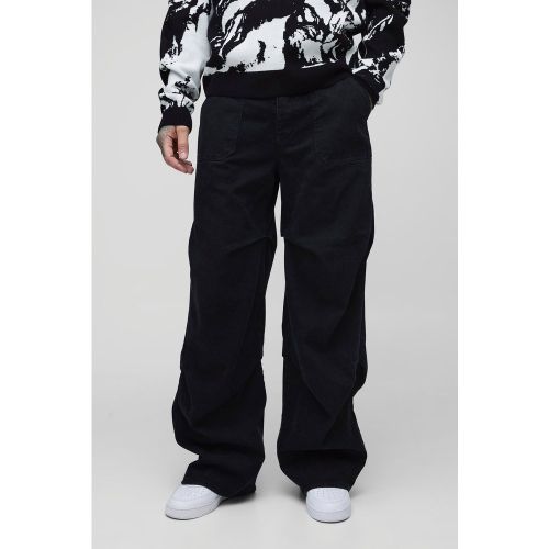Tall - Jean baggy froncé - 30 - Boohooman - Modalova