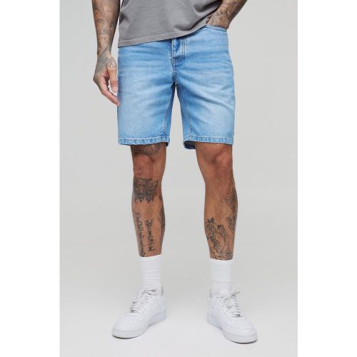Tall - Short slim en jean rigide - 30 - Boohooman - Modalova