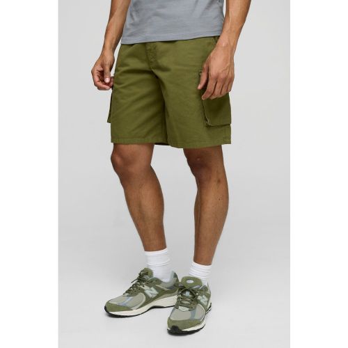 Short cargo baggy taille fixe - 28 - Boohooman - Modalova