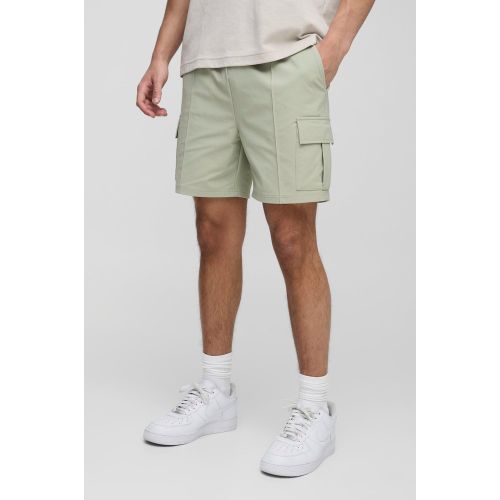 Short cargo technique à taille élastiquée - S - Boohooman - Modalova