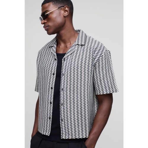 Chemise oversize à rayures zigzag - S - Boohooman - Modalova