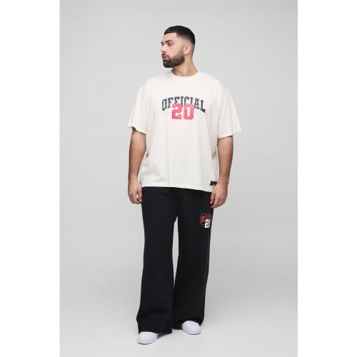 Grande taille - Ensemble universitaire avec t-shirt et jogging - XXXL - Boohooman - Modalova