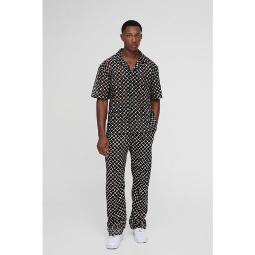 Ensemble oversize rayé en crochet - S - Boohooman - Modalova
