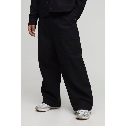 Pantalon large à taille fixe - 28 - Boohooman - Modalova