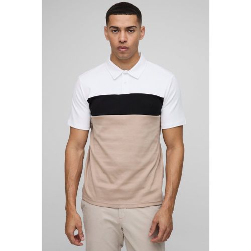 Polo cintré color block - MAN - S - Boohooman - Modalova