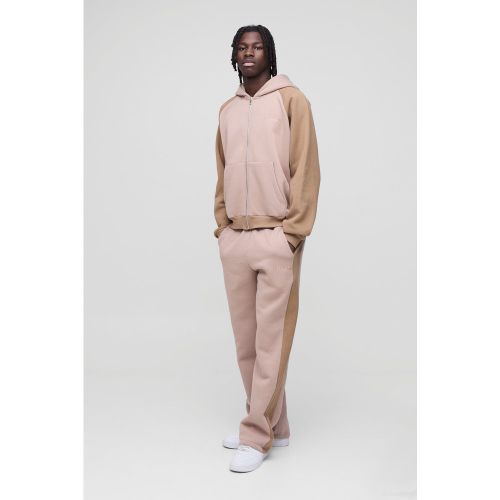 Survêtement oversize color block - MAN - S - Boohooman - Modalova