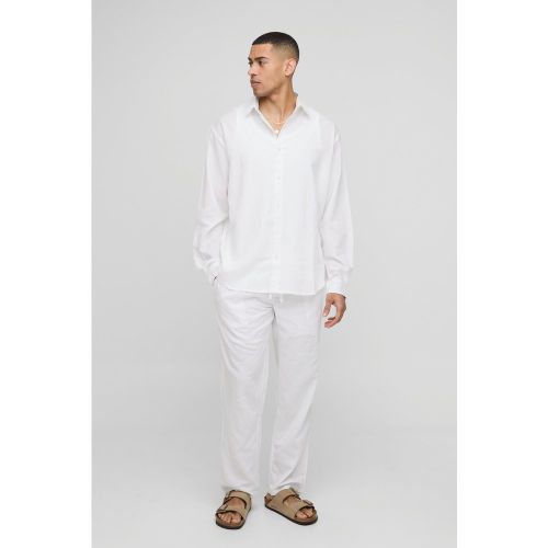 Ensemble oversize avec chemise et pantalon large - S - Boohooman - Modalova