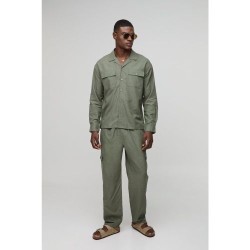 Ensemble oversize avec chemise cargo et pantalon - S - Boohooman - Modalova