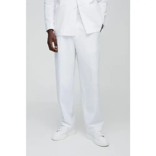 Pantalon large mélangé - 28 - Boohooman - Modalova