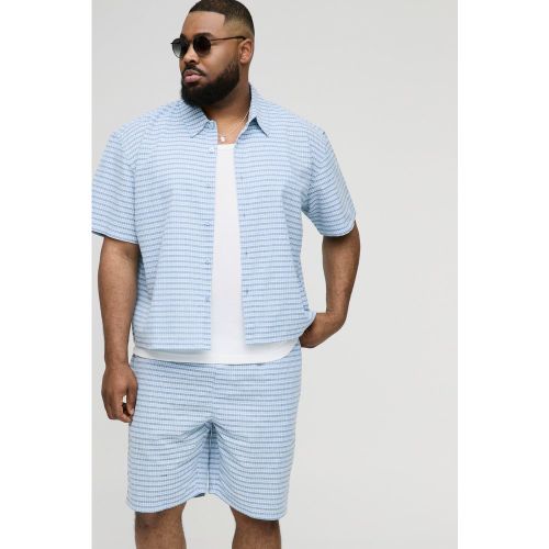 Grande taille - Ensemble oversize à carreaux avec short - XXXL - Boohooman - Modalova