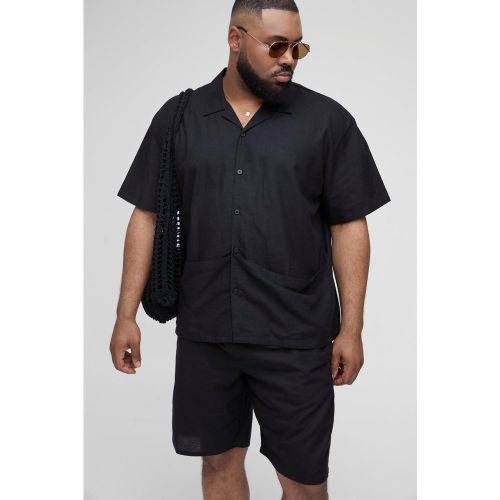 Grande taille - Ensemble avec chemise oversize et short - XXXL - Boohooman - Modalova