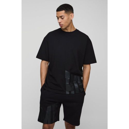 Ensemble oversize avec t-shirt et short - S - Boohooman - Modalova