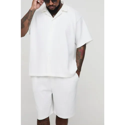 Grande taille - Ensemble oversize plissé - 2XL - Boohooman - Modalova