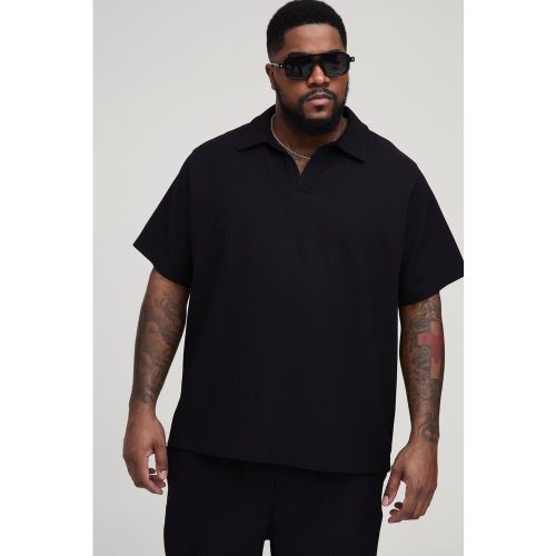 Grande taille - Polo plissé - XXXL - Boohooman - Modalova