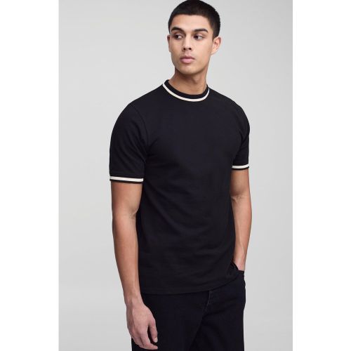 Tall - T-shirt cintré piqué - S - Boohooman - Modalova